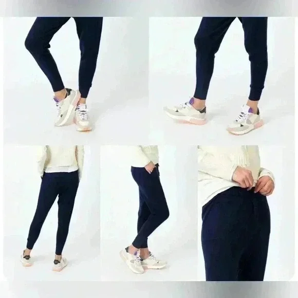 MJ. WATSON Cashmere Jogger - NAVY Size Large - Picture 7 of 15